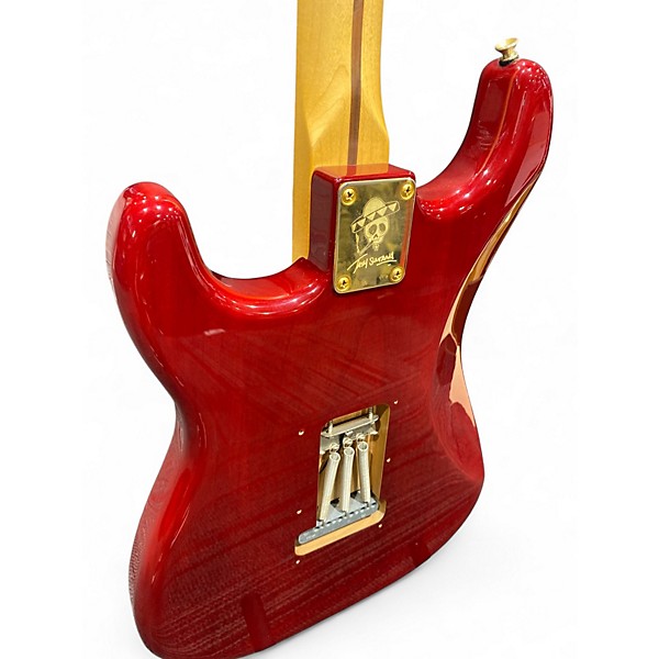 Used Fender TASH SULTANA Crimson Red Trans Solid Body Electric Guitar