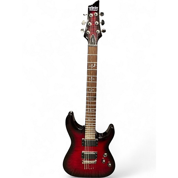 Used Schecter Guitar Research Demon 6 Trans Red Solid Body Electric Guitar