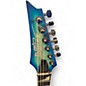 Used Ibanez GRGR221PA GRG SERIES Blue Solid Body Electric Guitar
