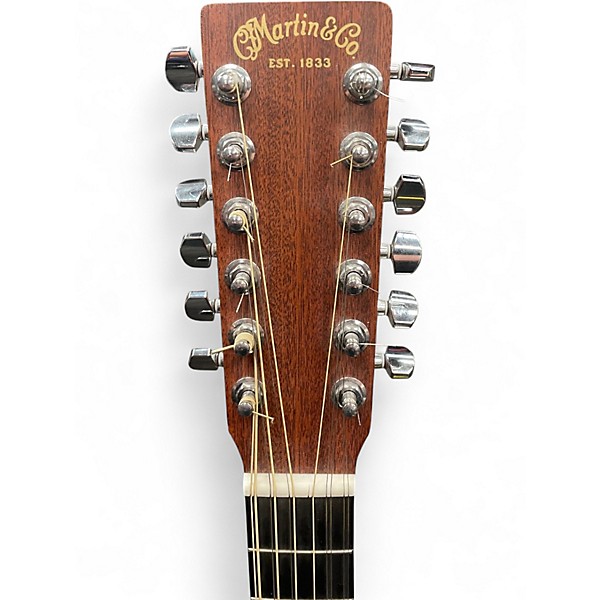 Used Martin DX2E Natural 12 String Acoustic Electric Guitar