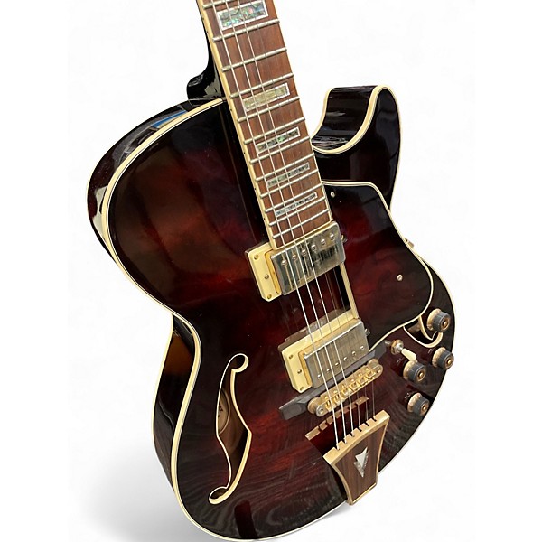 Used Ibanez AG95 Artcore Expressionist Brown Sunburst Hollow Body Electric Guitar