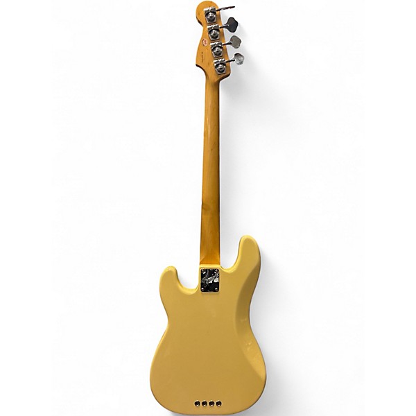 Used Fender PRECISION BASS USA Yellow Electric Bass Guitar