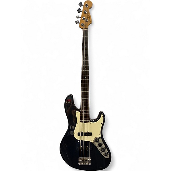 Used Fender AMERICAN JAZZ BASS Black Electric Bass Guitar