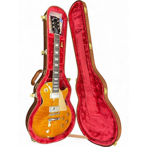 Used Gibson Les Paul Standard 1960S Neck Honey Burst Solid Body Electric Guitar