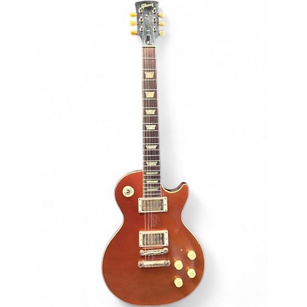 Used 2000s Gibson Les Paul Classic Metallic Orange Solid Body Electric Guitar