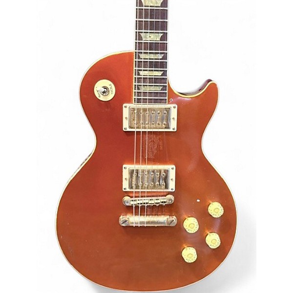 Used 2000s Gibson Les Paul Classic Metallic Orange Solid Body Electric Guitar