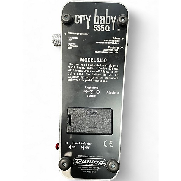 Used Dunlop 535Q Cry Baby Multi-Wah Effect Pedal