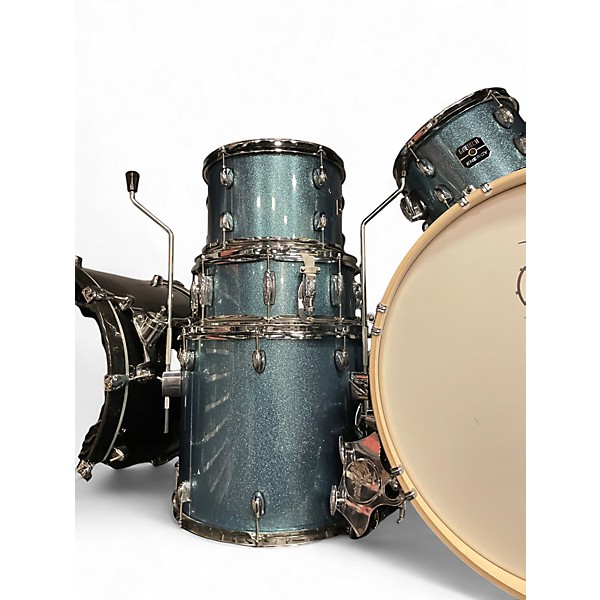 Used Gretsch Drums 4 Piece Energy Blue Drum Kit