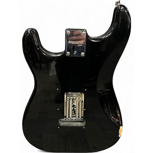 Used Fender Starcaster Black Solid Body Electric Guitar