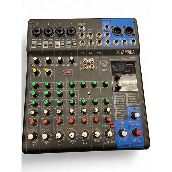 Used Yamaha MG10XU 10 Channel Mixer with Effects Unpowered Mixer