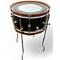 Used A & F Drum Co 16in Mahogany Club Black Snare Black Drum thumbnail