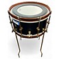 Used A & F Drum Co 16in Mahogany Club Black Snare Black Drum