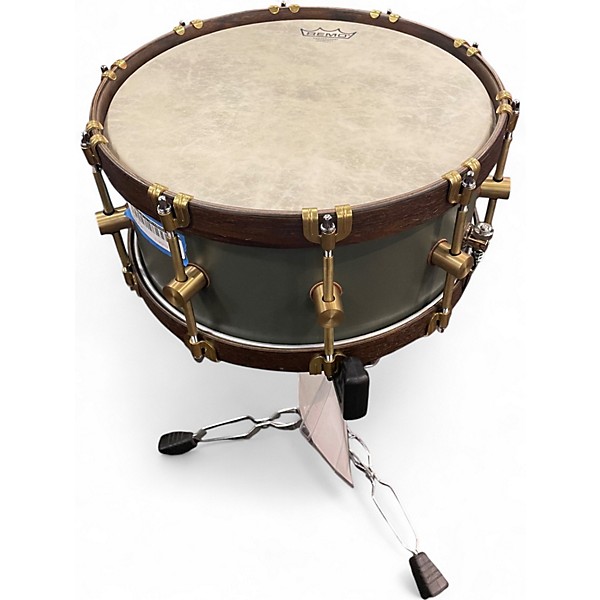 Used A & F Drum Co 14in KIMBALL MAPLE CLUB SNARE Sherwood Green Drum