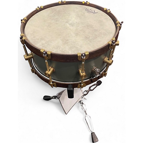 Used A & F Drum Co 14in KIMBALL MAPLE CLUB SNARE Sherwood Green Drum