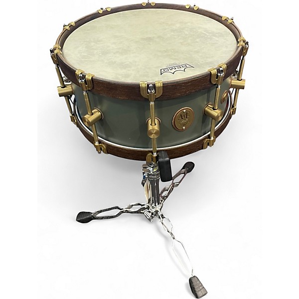 Used A & F Drum Co 14in KIMBALL MAPLE CLUB SNARE Sherwood Green Drum
