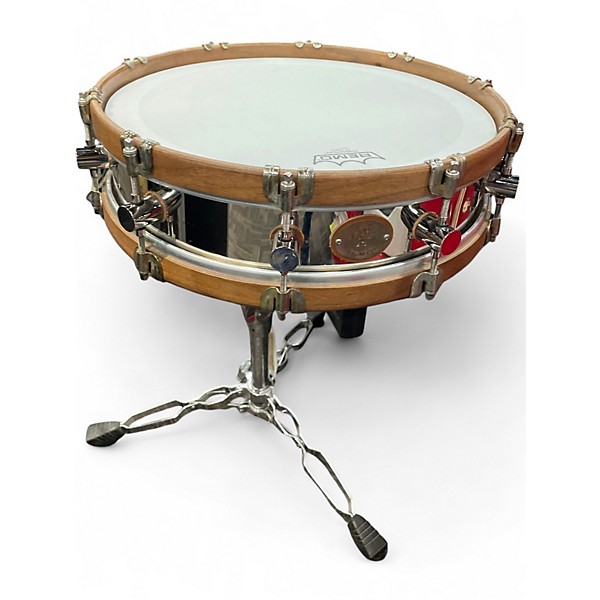 Used A & F Drum Co 15in Nickel Over Brass Silver Drum