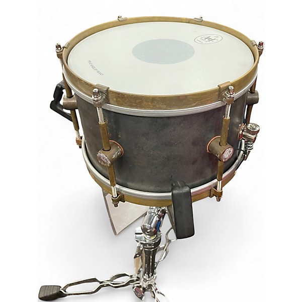 Used A & F Drum Co 10in Raw Steel Silver Drum