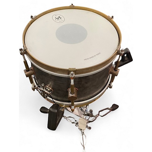 Used A & F Drum Co 10in Raw Steel Silver Drum