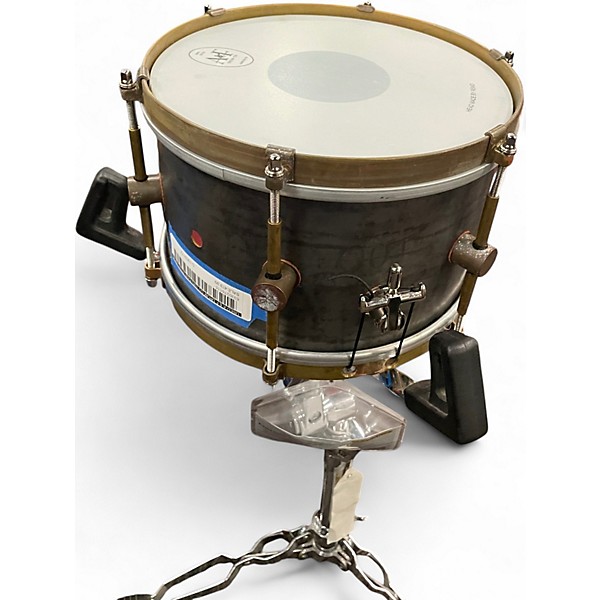 Used A & F Drum Co 10in Raw Steel Silver Drum