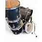 Used Starcaster by Fender 5 Piece DRUM KIT Black Drum Kit