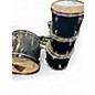Used Starcaster by Fender 5 Piece DRUM KIT Black Drum Kit