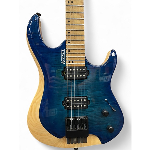 Used Kiesel Osiris 6 Blue Burst Solid Body Electric Guitar