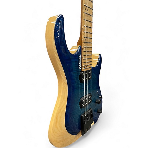 Used Kiesel Osiris 6 Blue Burst Solid Body Electric Guitar
