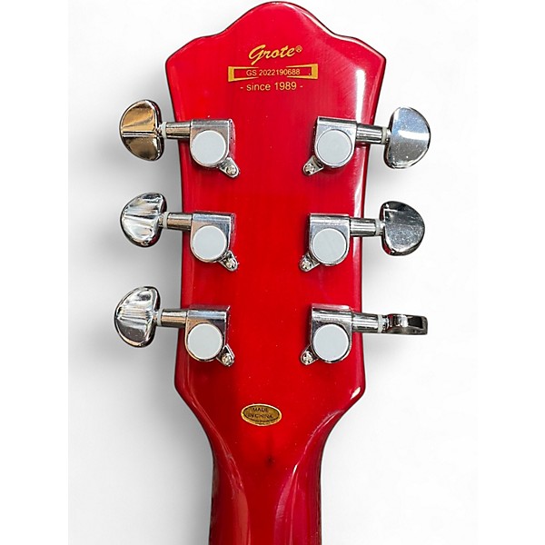 Used Grote Jazz Cherry Hollow Body Electric Guitar