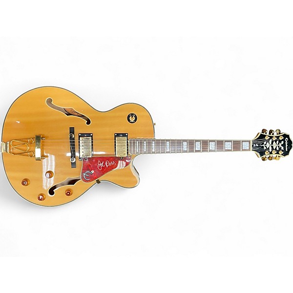 Used 1990s Epiphone Emperor II Joe Pass Signature Natural Hollow Body Electric Guitar