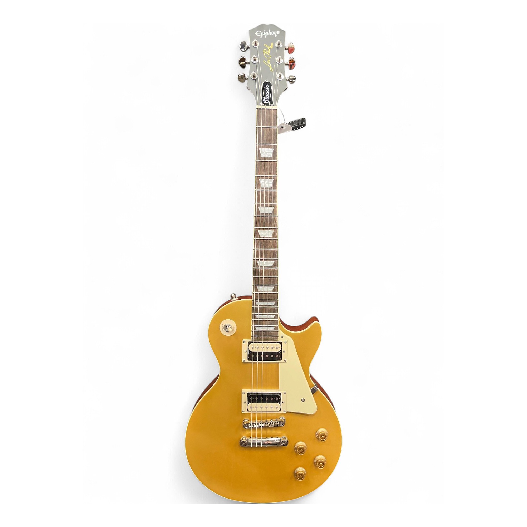 Used Epiphone Les Paul Classic Gold Top Solid Body Electric Guitar