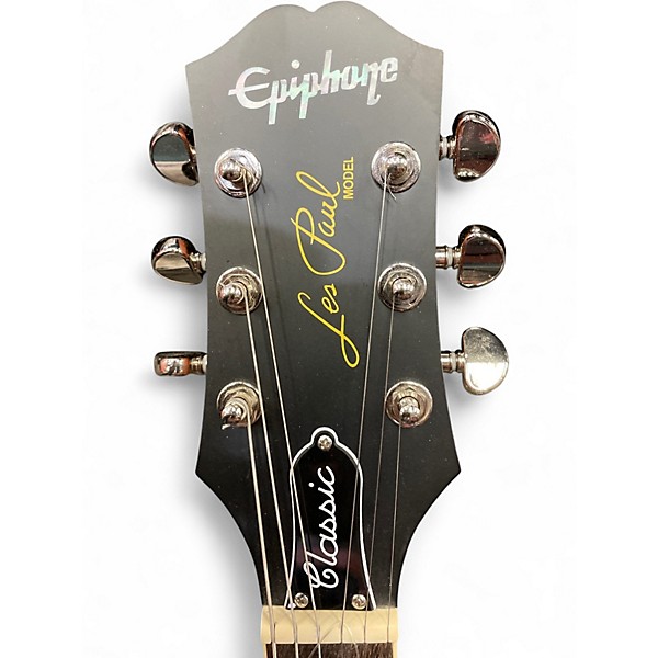 Used Epiphone Les Paul Classic Gold Top Solid Body Electric Guitar