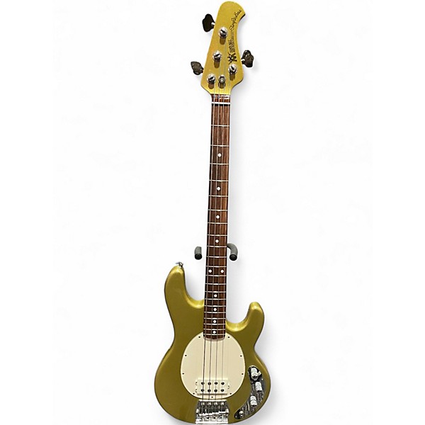 Used Ernie Ball Music Man Stingray Classic 4 String Active / Passive Metallic Gold Electric Bass Guitar