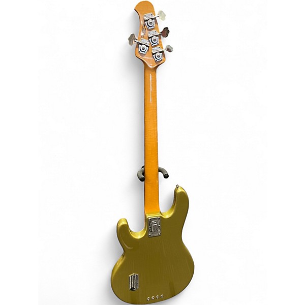 Used Ernie Ball Music Man Stingray Classic 4 String Active / Passive Metallic Gold Electric Bass Guitar