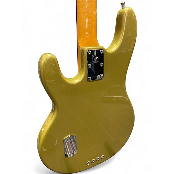 Used Ernie Ball Music Man Stingray Classic 4 String Active / Passive Metallic Gold Electric Bass Guitar