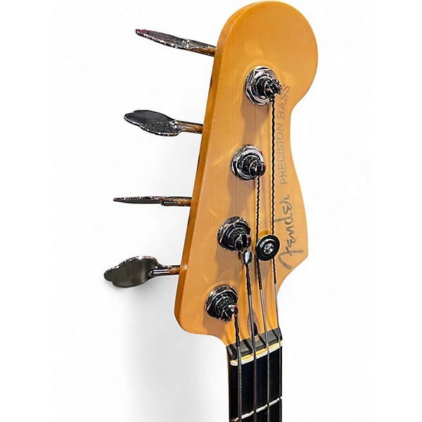 Used Fender AMERICAN ULTRA II PRECISION BASS Blue Electric Bass Guitar