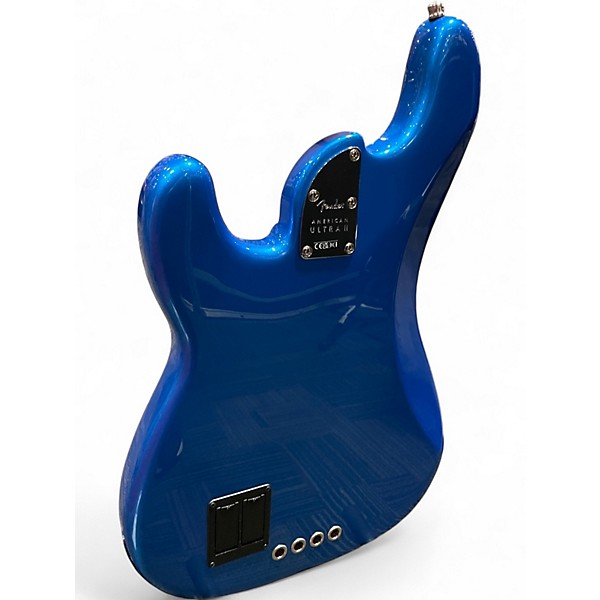 Used Fender AMERICAN ULTRA II PRECISION BASS Blue Electric Bass Guitar