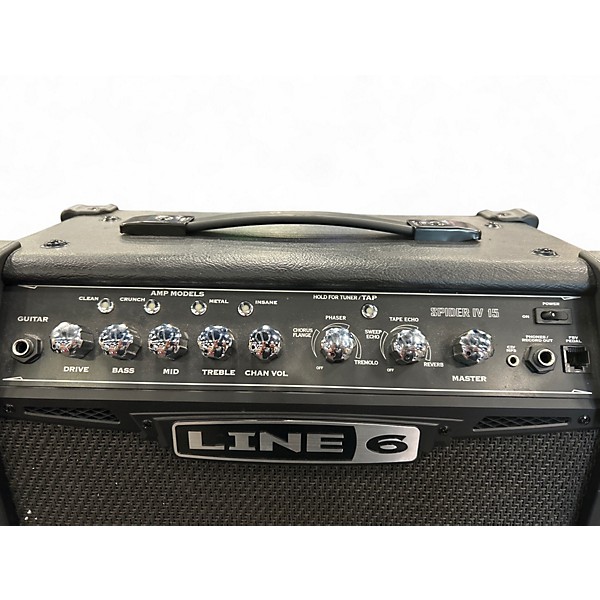 Used Line 6 Spider IV 15W 1X8 Guitar Combo Amp