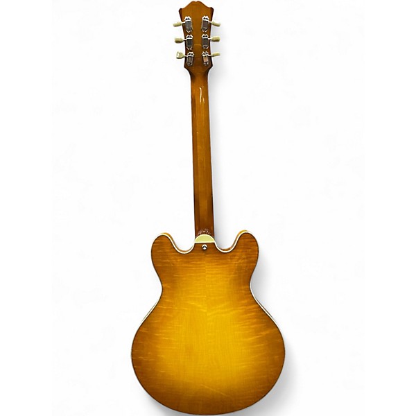 Used Eastman T486B-GB Trans Gold Hollow Body Electric Guitar