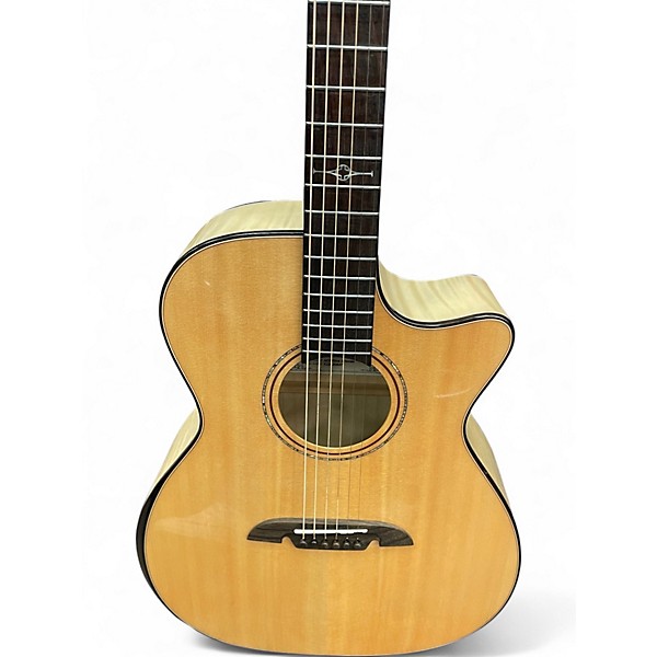 Used Alvarez AEG80ce Natural Acoustic Electric Guitar