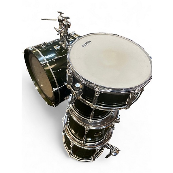 Used Yamaha 5 Piece Stage Custom Black Drum Kit