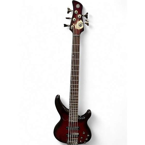 Used Yamaha TRBX605FM Chrome Red Electric Bass Guitar