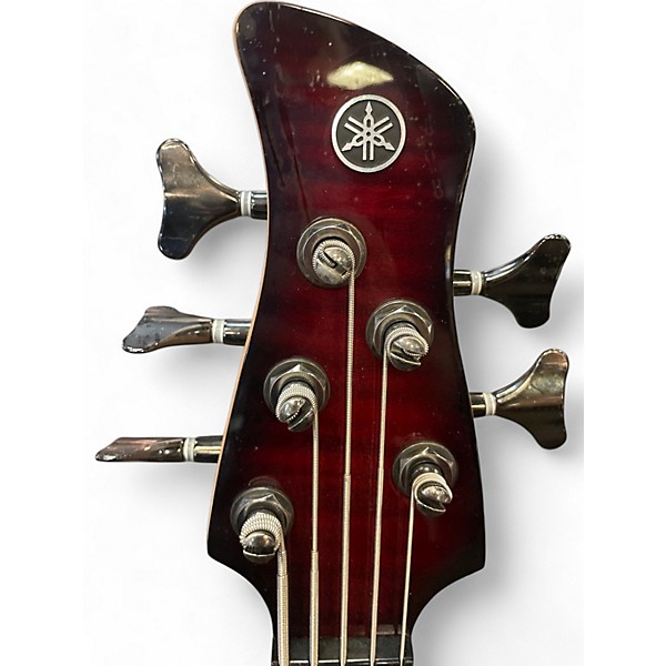 Used Yamaha TRBX605FM Chrome Red Electric Bass Guitar