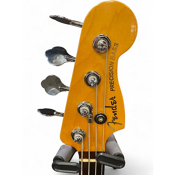 Used Fender American Ultra Precision Bass Sandburst Electric Bass Guitar