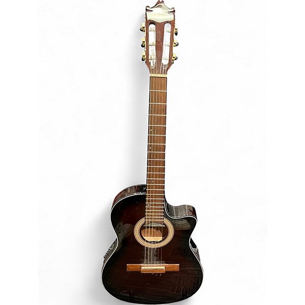 Used Ibanez Ga35TCE-DVS Natural Classical Acoustic Electric Guitar