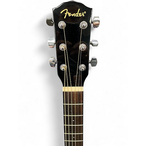 Used Fender CD60 Dreadnought Black Acoustic Guitar