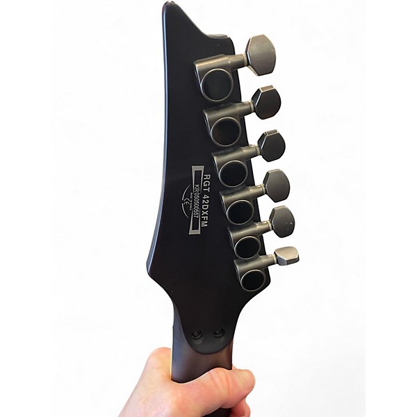 Used Ibanez RGT42DXFM Black Solid Body Electric Guitar