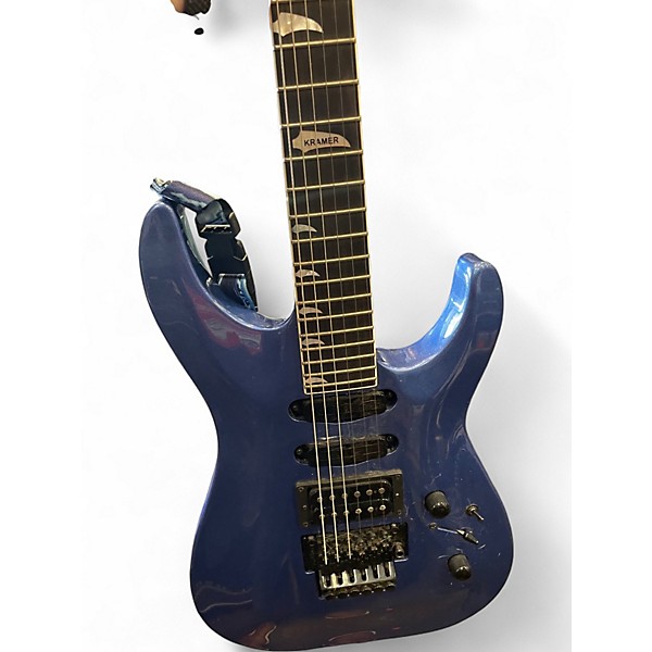 Used Kramer SM1 Blue Solid Body Electric Guitar