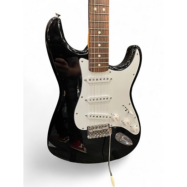 Used Fender Standard Stratocaster Black Solid Body Electric Guitar
