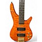 Used Carlo Robelli Dual Humbucker Orange Electric Bass Guitar