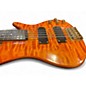 Used Carlo Robelli Dual Humbucker Orange Electric Bass Guitar